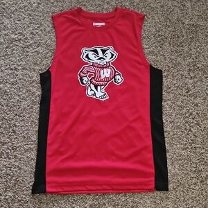 Campus Heritage Red and Black Graphic Tank Top